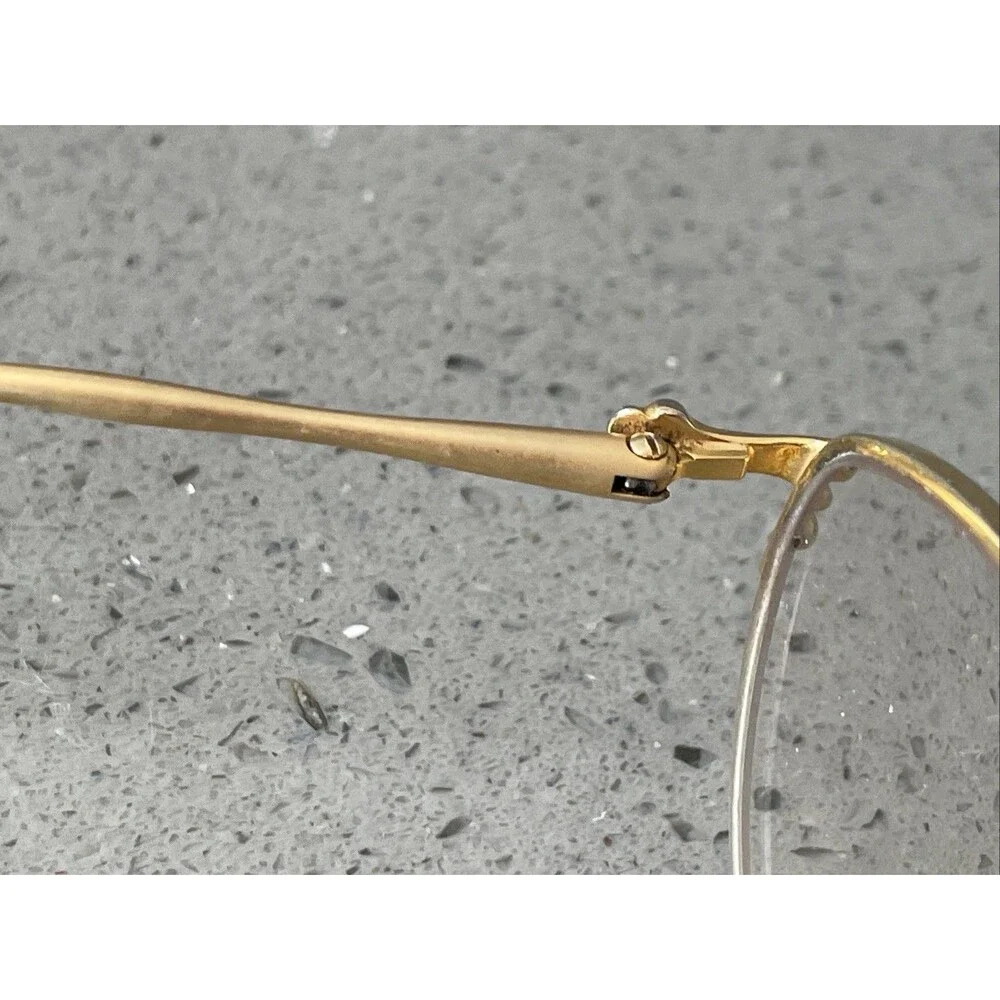 Diane Von Furstenberg 1559 GPK Eyeglasses Frames ONLY Gold 48-19-130 Half rim